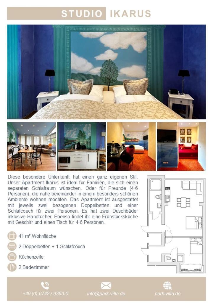 Park Villa Zentral Am Mittelrhein - Zimmer & Apartments Boppard Ngoại thất bức ảnh